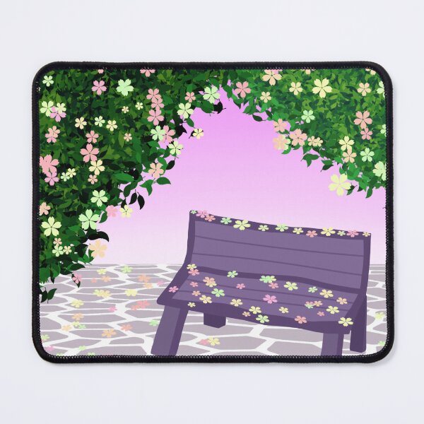 Item preview, Bench under a flower tree designed and sold by hseart.