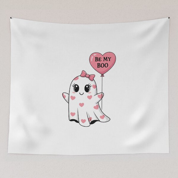 Item preview, Be My Boo Cute Ghost Pink Valentine Halloween designed and sold by Tim Mendy.