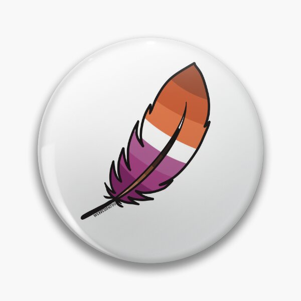 Artikelvorschau, Federstolz - Lesbenstolz Sticker entworfen und verkauft von WebDesignToo.