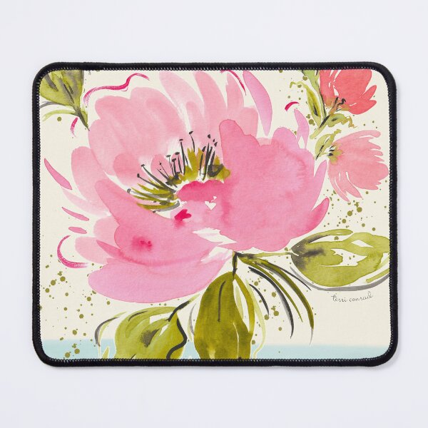 Item preview, Loose Watercolor Florals - Hand Painted Floral - Pink and Blue "Choose You" quote by Terri Conrad designed and sold by Terri Conrad.