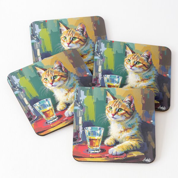 Item preview, abstract thinking cat 2 designed and sold by Tarikovich.