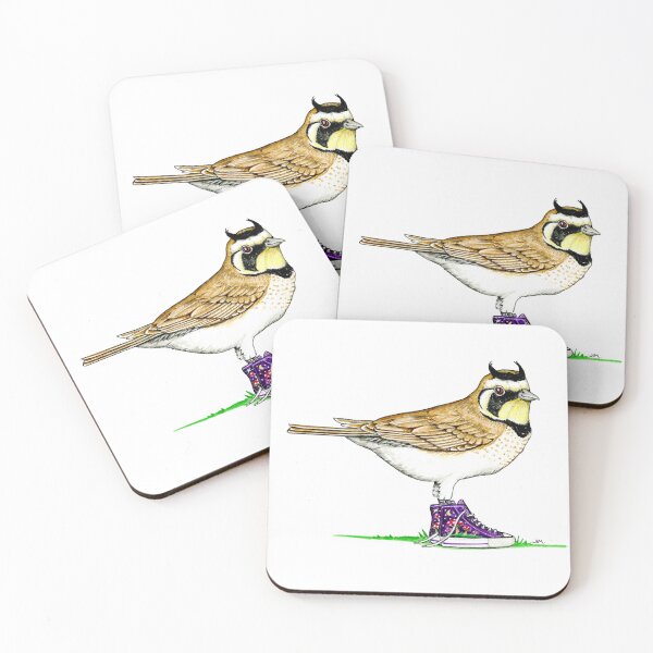 Item preview, Horned Lark in High-tops designed and sold by JimsBirds.