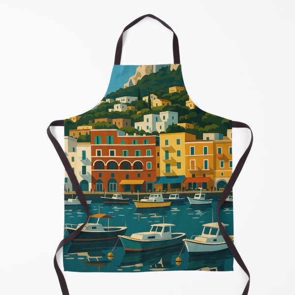 Item preview, Capri Italy - Vintage Travel Poster | Sticker & Wall Art designed and sold by artecomm.