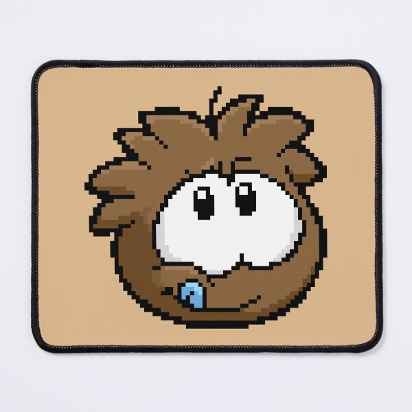 Item preview, pixel art brown puffle designed and sold by DeltheDork.