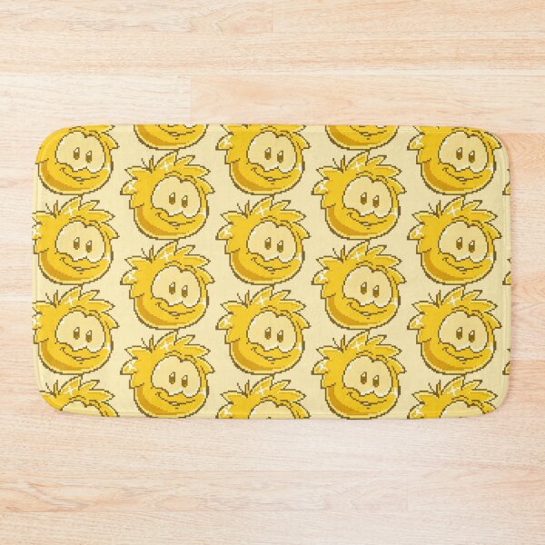 Item preview, pixel art gold puffle designed and sold by DeltheDork.