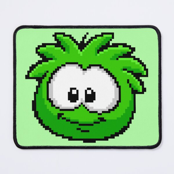 Item preview, pixel art green puffle designed and sold by DeltheDork.
