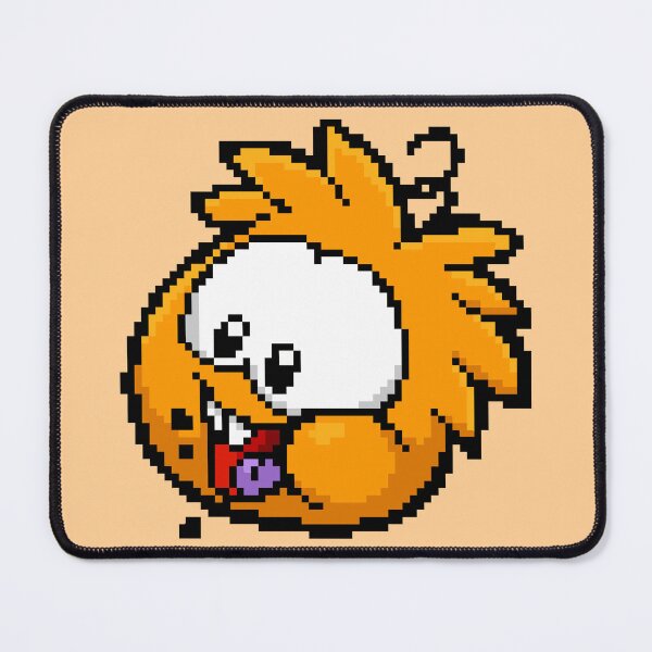 Item preview, pixel art orange puffle designed and sold by DeltheDork.