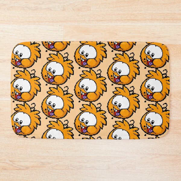 Item preview, pixel art orange puffle designed and sold by DeltheDork.