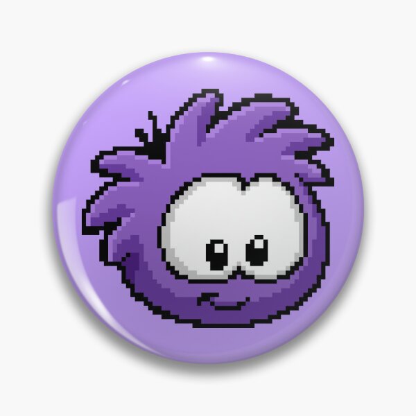 Item preview, pixel art purple puffle designed and sold by DeltheDork.