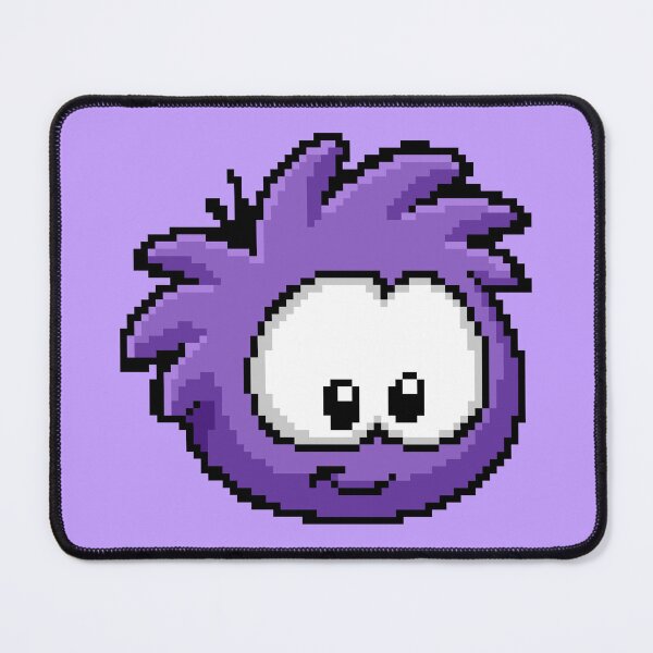 Item preview, pixel art purple puffle designed and sold by DeltheDork.
