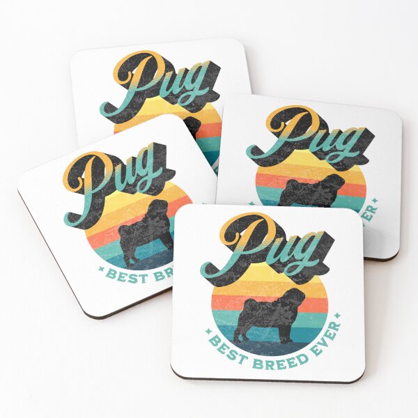 Item preview, Pug Best Breed Ever Funny Retro Gift designed and sold by Guarddogdrive.