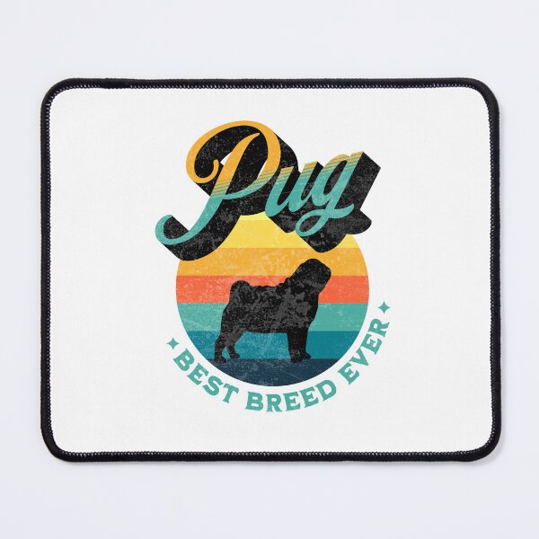 Item preview, Pug Best Breed Ever Funny Retro Gift designed and sold by Guarddogdrive.
