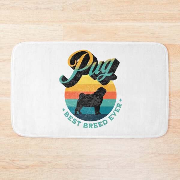 Item preview, Pug Best Breed Ever Funny Retro Gift designed and sold by Guarddogdrive.