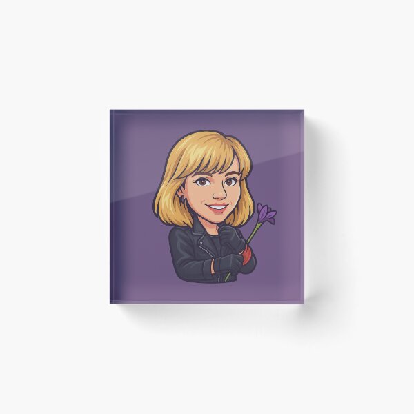 Item preview, Debbie Gibson Bobblehead Die-Cut Sticker designed and sold by CleverCulture.