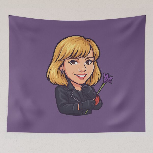 Item preview, Debbie Gibson Bobblehead Die-Cut Sticker designed and sold by CleverCulture.