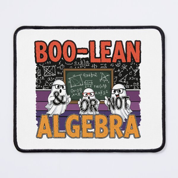 Item preview, Boo-lean Algebra Funny Ghost Math Teacher Halloween Pun designed and sold by belarb.