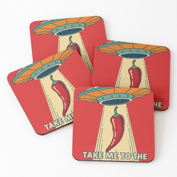 Item preview, UFO abducting Red Chile designed and sold by Too Kool Designing .
