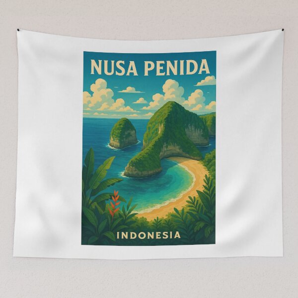 Item preview, Nusa Penida Coastal Cliffs and Kelingking Beach, Bali Indonesia designed and sold by Aryabek.