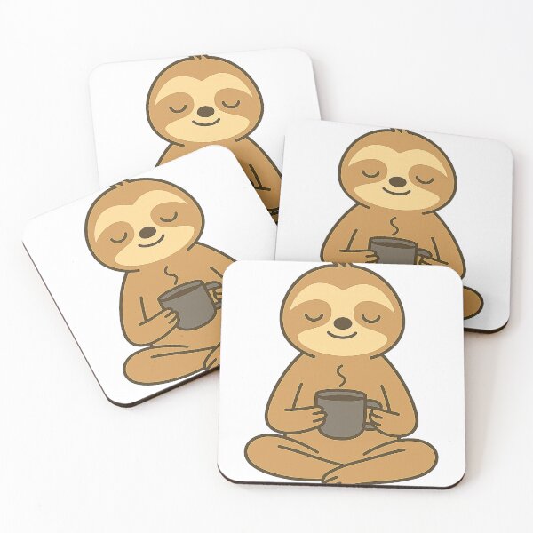Item preview, Sloth Mode: Mindful Sips designed and sold by CosmicCutouts.