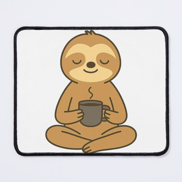Item preview, Sloth Mode: Mindful Sips designed and sold by CosmicCutouts.
