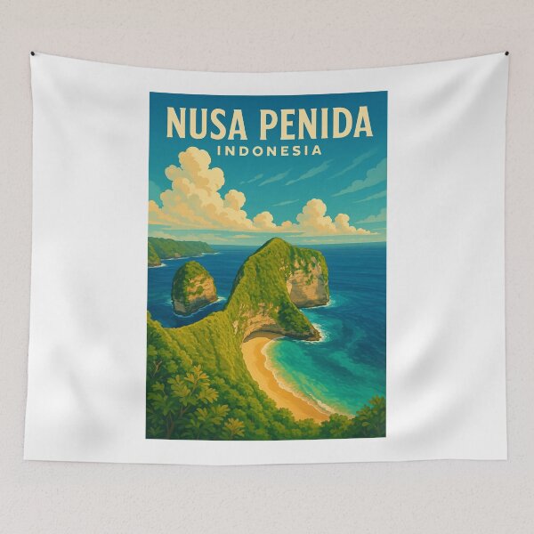 Item preview, Kelingking Beach and Cliffs, Nusa Penida Indonesia designed and sold by Aryabek.