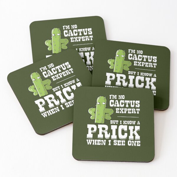 Item preview, I know a prick when I see one - offensive funny cactus joke designed and sold by messy-nessie.