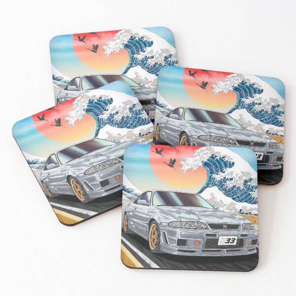 Item preview, Skyline R33 GT-R | JDM Car x Japanese Wave Art designed and sold by JDM Guyvit.