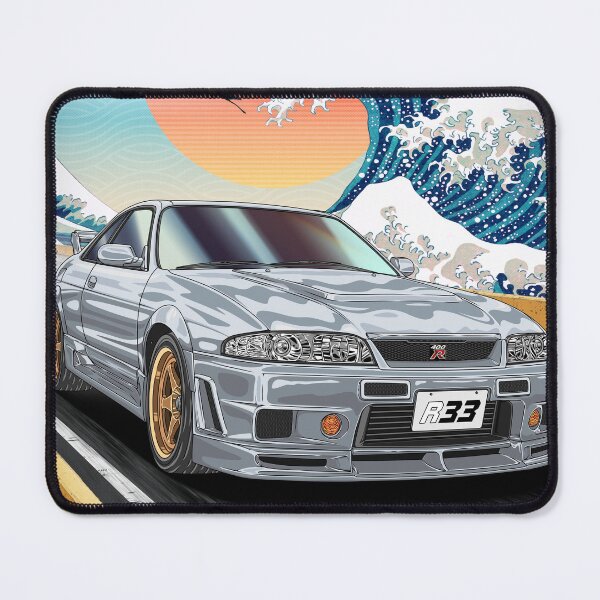 Item preview, Skyline R33 GT-R | JDM Car x Japanese Wave Art designed and sold by JDM Guyvit.