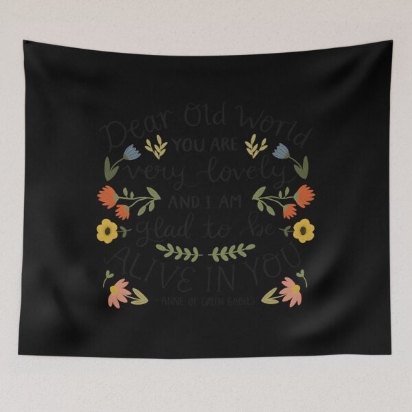Item preview, Anne Of Green Gables Dear Old World Quote designed and sold by marlenedaoc.