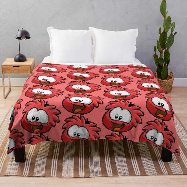 Item preview, pixel art red puffle designed and sold by DeltheDork.