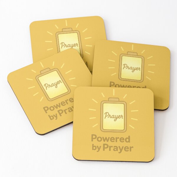 Item preview, Powered by Prayer - Christian Faith Battery Glow Design designed and sold by Heavenly-Cloudz.