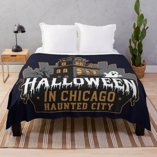 Item preview, Chicago Halloween Haunted City Spooky Sticker designed and sold by cabana.space.
