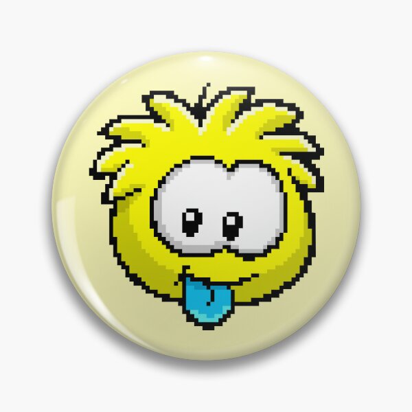 Item preview, pixel art yellow puffle designed and sold by DeltheDork.