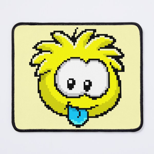 Item preview, pixel art yellow puffle designed and sold by DeltheDork.