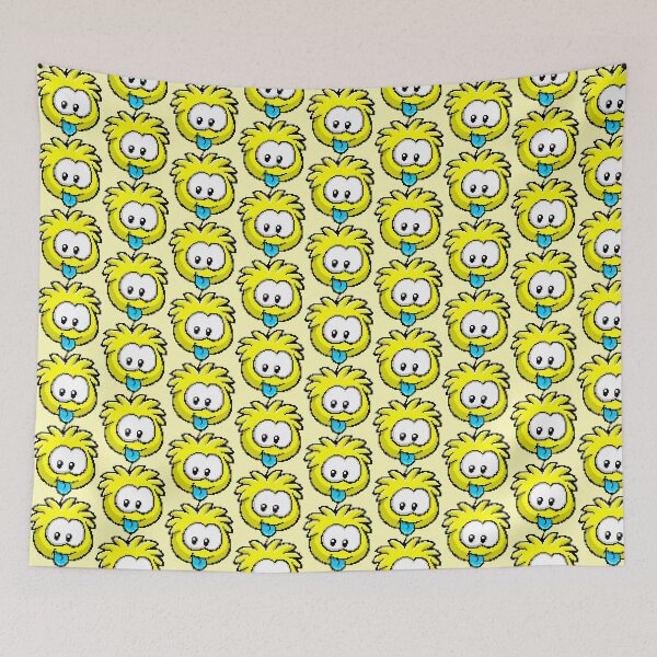 Item preview, pixel art yellow puffle designed and sold by DeltheDork.