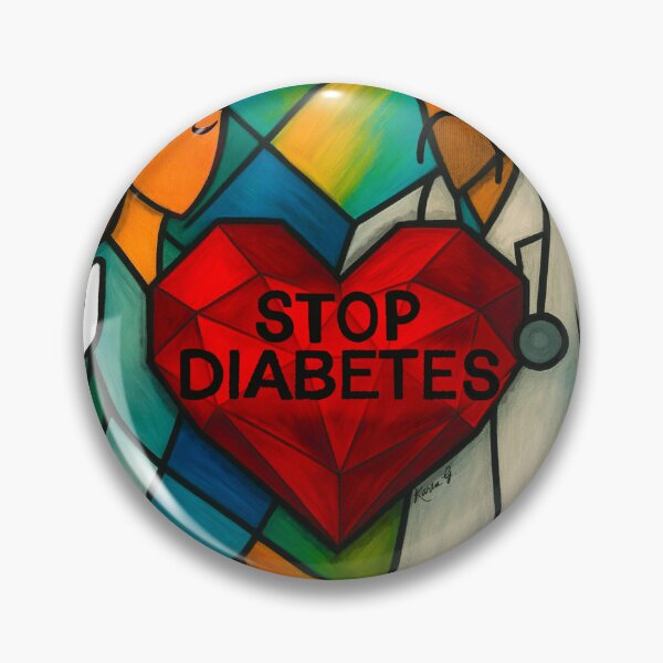 Item preview, Stop Diabetes  designed and sold by Karen G. Contemporary Artist.