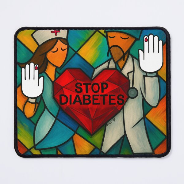 Item preview, Stop Diabetes  designed and sold by Karen G. Contemporary Artist.