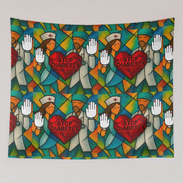 Item preview, Stop Diabetes  designed and sold by Karen G. Contemporary Artist.