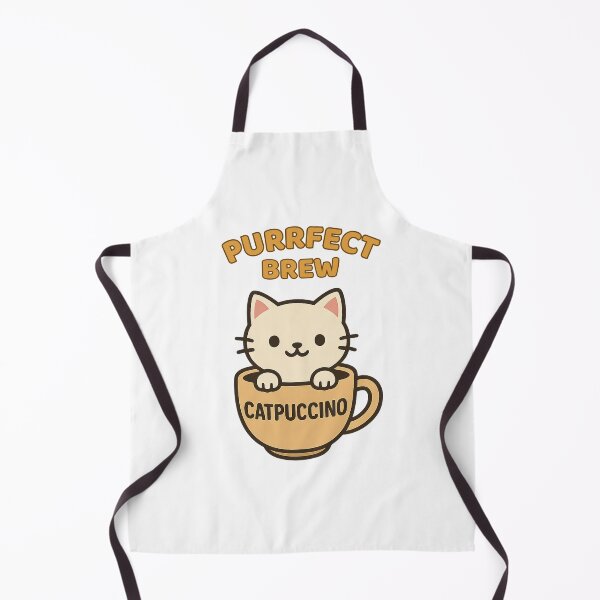 Item preview, Purrfect Brew Catpuccino – Cute Kawaii Coffee Cat Design designed and sold by Hot Cool Awesome.