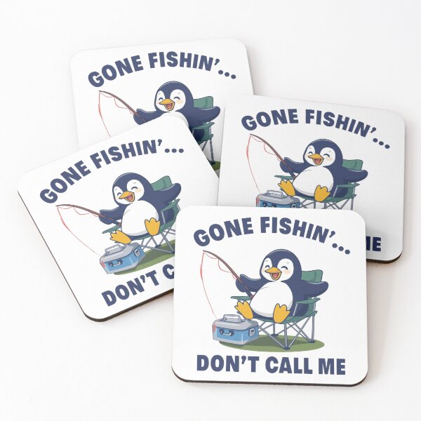 Item preview, Gone Fishin' Penguin  designed and sold by PamLeeDesign.