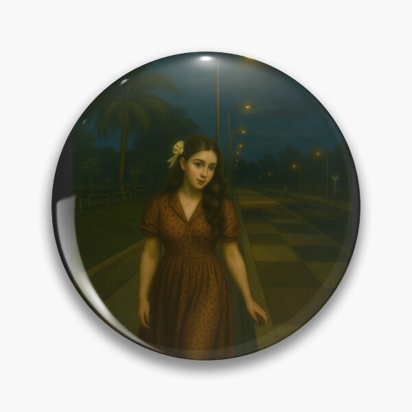 Item preview, Taking a walk on a cozy night at Orla Morena designed and sold by DigitalCozyness.