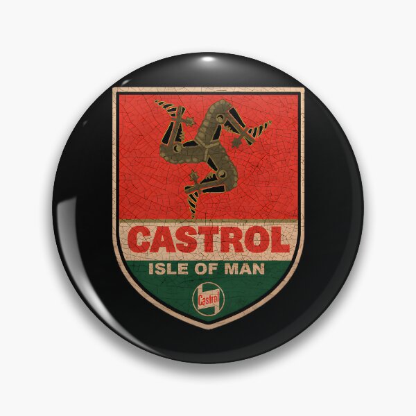 Item preview, Isle Of Man Castrol Logo Tt Shield Vintage As Hell designed and sold by mrliunygelb.