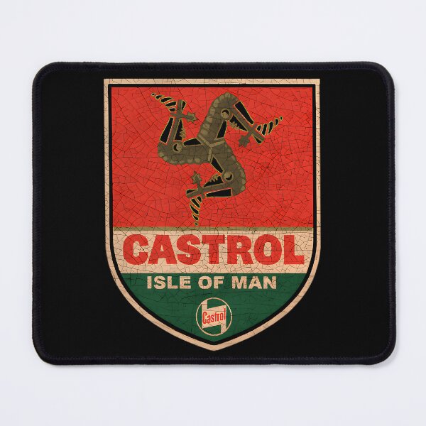 Item preview, Isle Of Man Castrol Logo Tt Shield Vintage As Hell designed and sold by mrliunygelb.