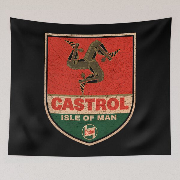 Item preview, Isle Of Man Castrol Logo Tt Shield Vintage As Hell designed and sold by mrliunygelb.