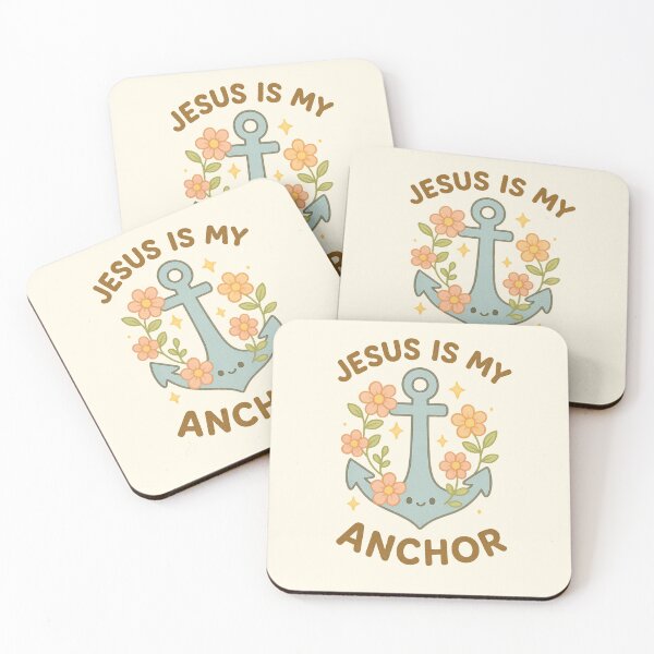 Item preview, Jesus Is My Anchor - Cute Christian Floral Anchor designed and sold by Heavenly-Cloudz.