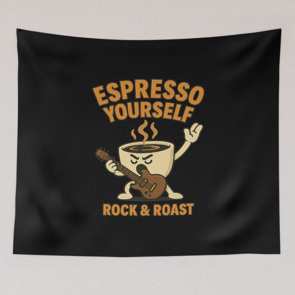 Item preview, Espresso Yourself – Rock & Roast designed and sold by Camp Chaos by Wharf Wreckers.