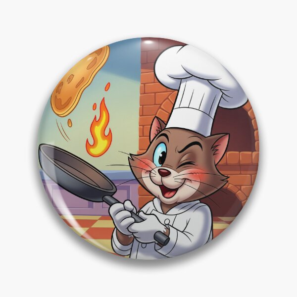 Item preview, The Feline Chef: Pancake Flip Master designed and sold by catlovers2025.