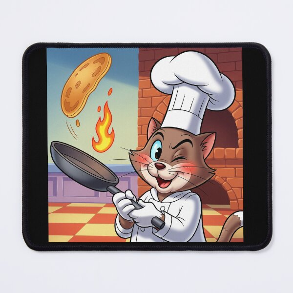 Item preview, The Feline Chef: Pancake Flip Master designed and sold by catlovers2025.