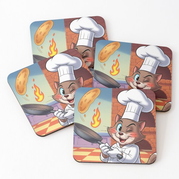 Item preview, The Feline Chef: Pancake Flip Master designed and sold by catlovers2025.