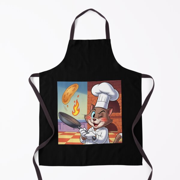 Item preview, The Feline Chef: Pancake Flip Master designed and sold by catlovers2025.